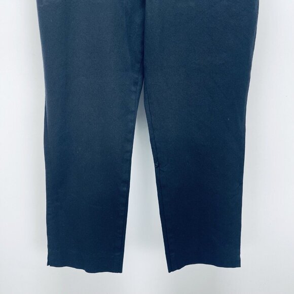 Talbots Dress Pants Sz 10 Womens Signature Cropped Wide Leg Cotton Lightweight - Picture 5 of 11